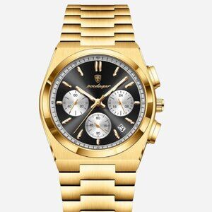 Luxury Gold Chronograph Watch – $349 Ultimate Elegance